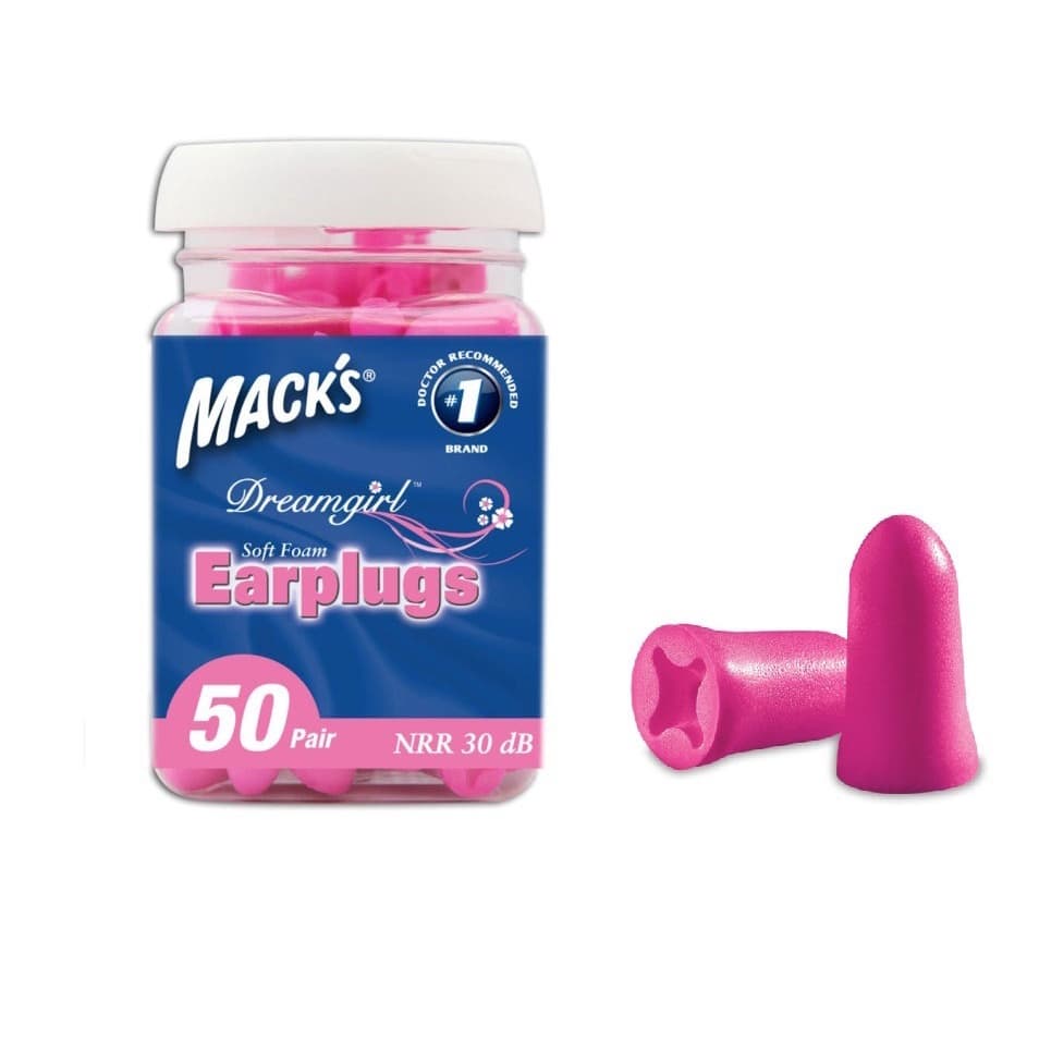 Protetor Auricular Mack's Rosa 50 Pares Original