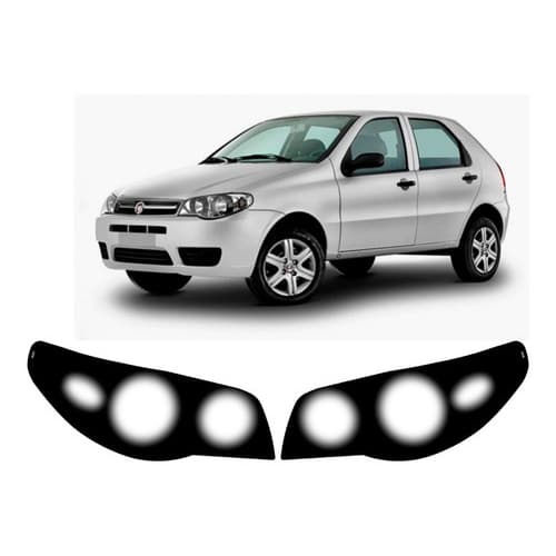 Kit Aplique Farol Mascara Negra Palio G3 Strada Siena G3