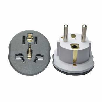 Adaptador De Viagem Universal Mall Loop AU Eua Reino Unido Para Plugue Ue 16A Auxion N16
