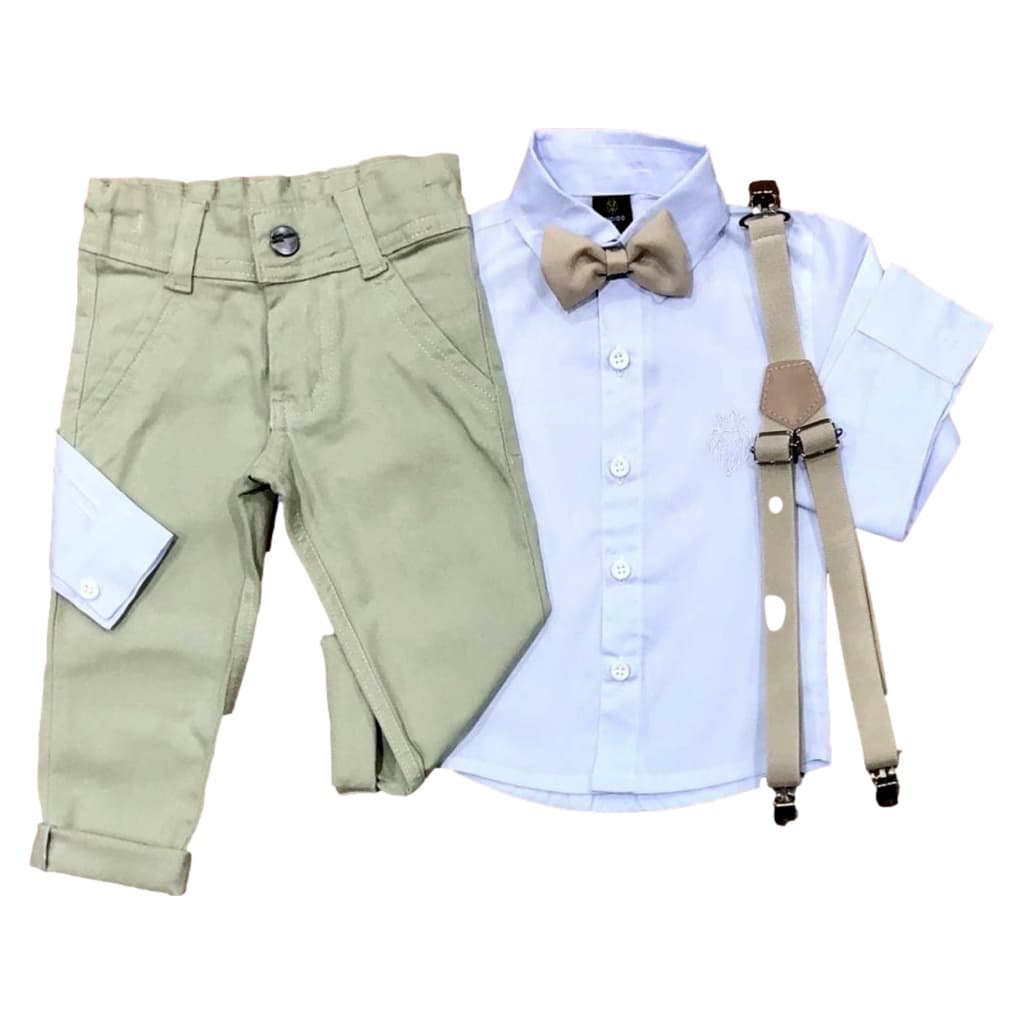 Roupa Social Infantil Menino Batizado Casamento Tamanho 1 ao 8