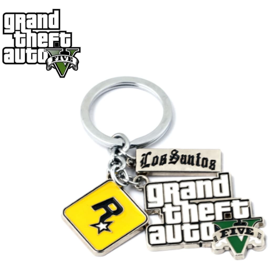 Chaveiro de metal GTA 5 (Grand Theft Auto 5)