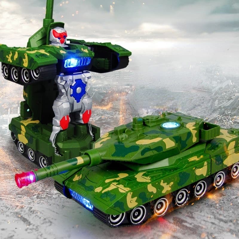 Transformadores de crianças  Electric Deformation Tank Universal Deformation Harmony Electric Music e Light Deformation Robot