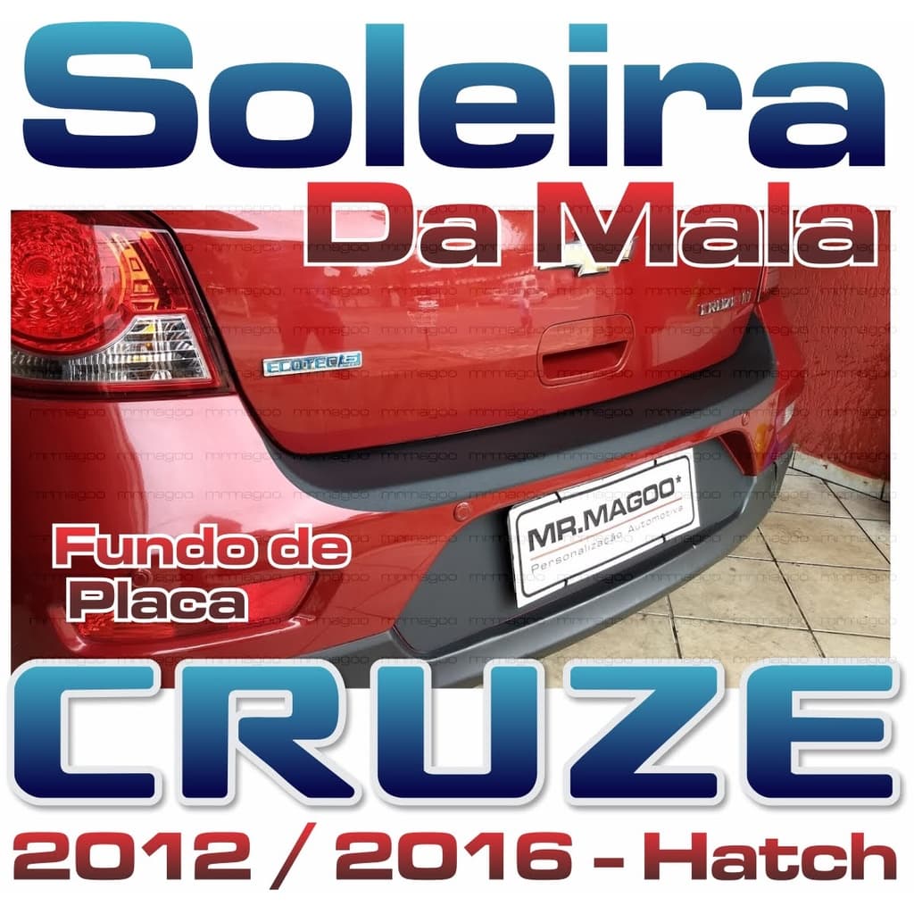 KIT Soleira da Mala + Fundo de Placa Adesivos para Carro CRUZE HATCH SPORT6 2012 2013 2014 2015 2016 Acessórios para Carro MRMAGOO