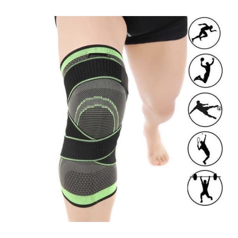 Joelheira Compressão Proteção Ajustável Fitness Futebol -Envio Rapido