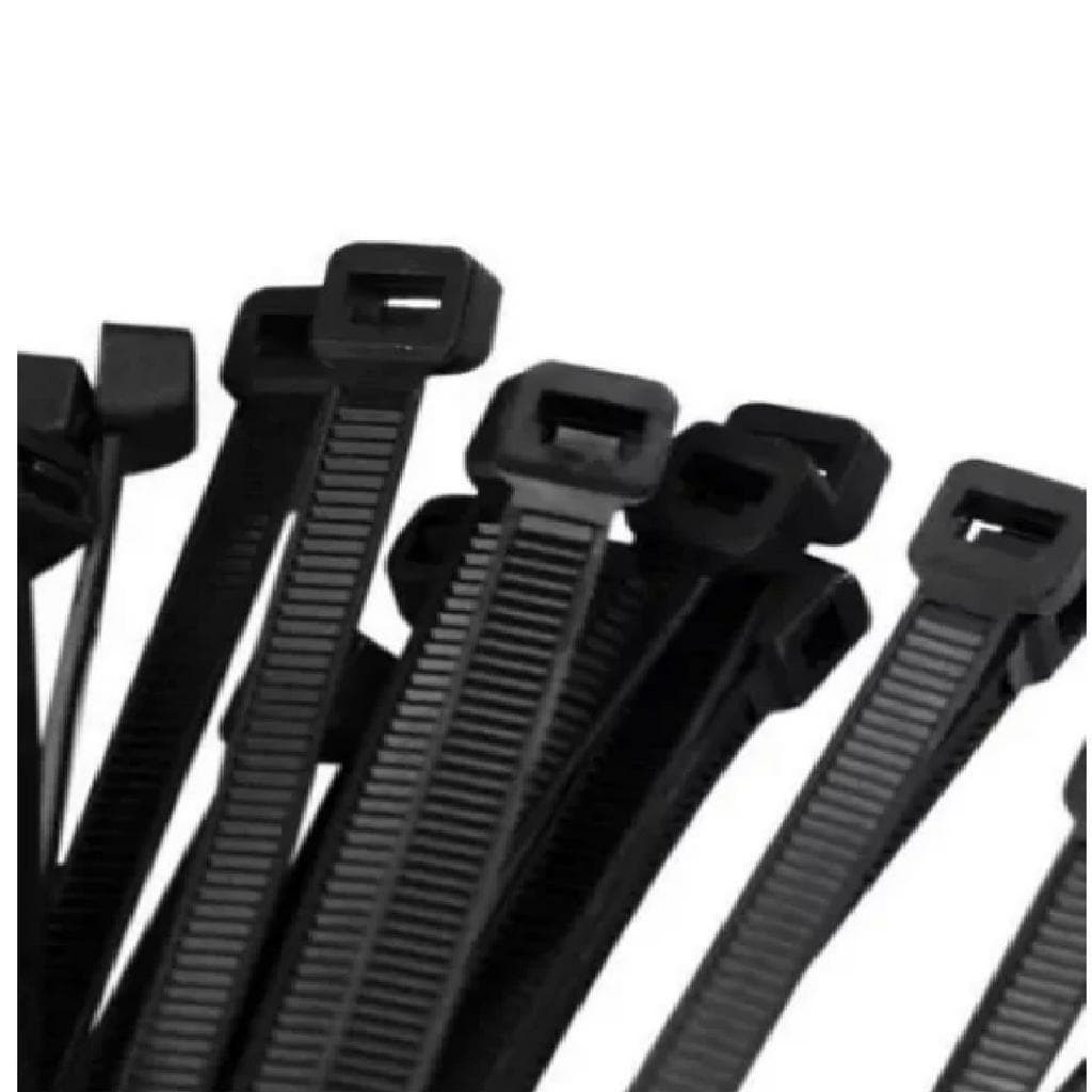 Abraçadeira de Nylon Preta 3,6x250mm 100 Unidades