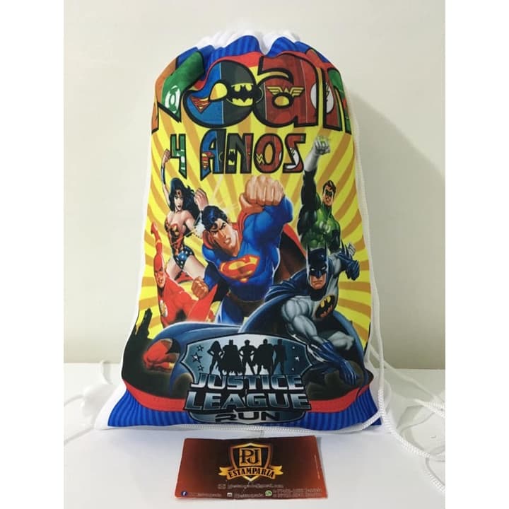 Mochila Sacolinhas Sacochila Personalizados 19x27cm 30 Unidades