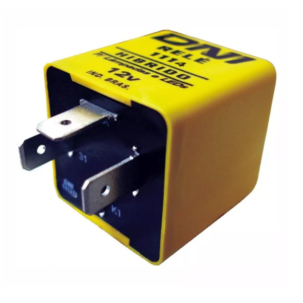 Relé Pisca 3 Terminais Dni 1114 Hibrido 12 V.