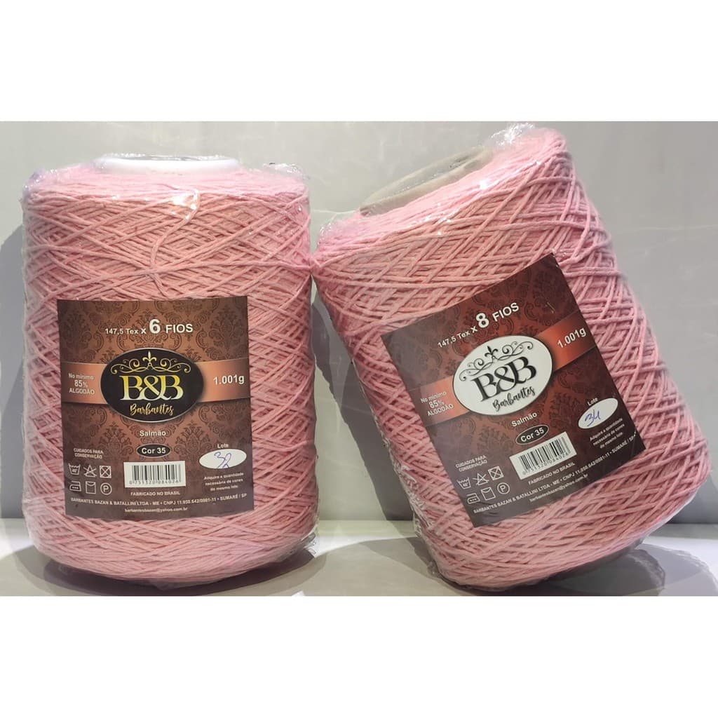 Barbante B&B Salmao 8 Fios 1kg/780mts Envio Imediato!! BeB