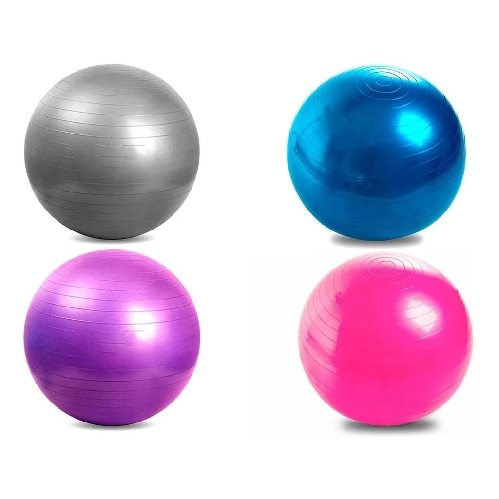 Bola Suiça MbFit 65cm Para Pilates Yoga e Mais 5 Grupos Musculares - Acompanha Bombinha de Inflar - MB57134
