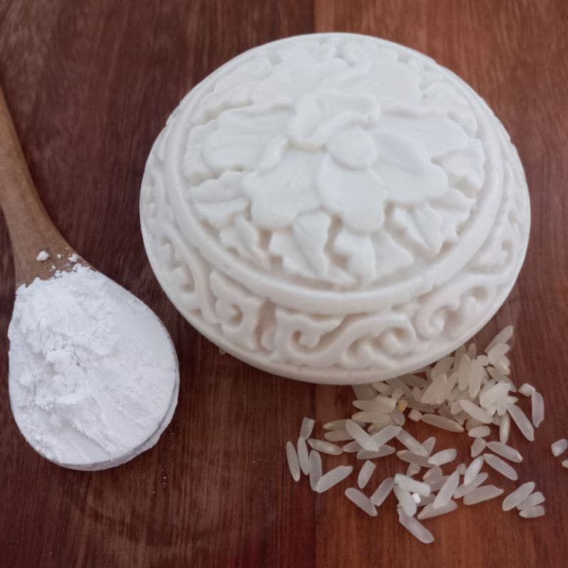 Sabonete Clareador de Dolomita, Arroz e Aveia, Esfoliante,Vegano