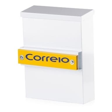 Caixa De Correio Branca ou Preta 36 x 26 x 6,5 cm