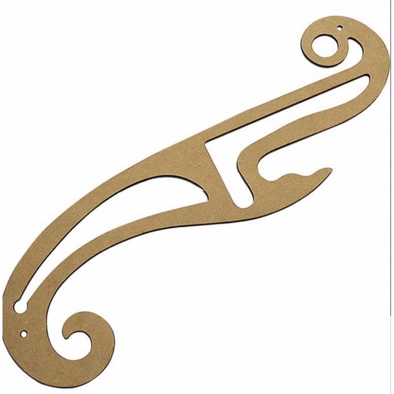 Régua Curva Francesa 1199 Modelista Costura Confecção Mdf. Promoção pachwork br
