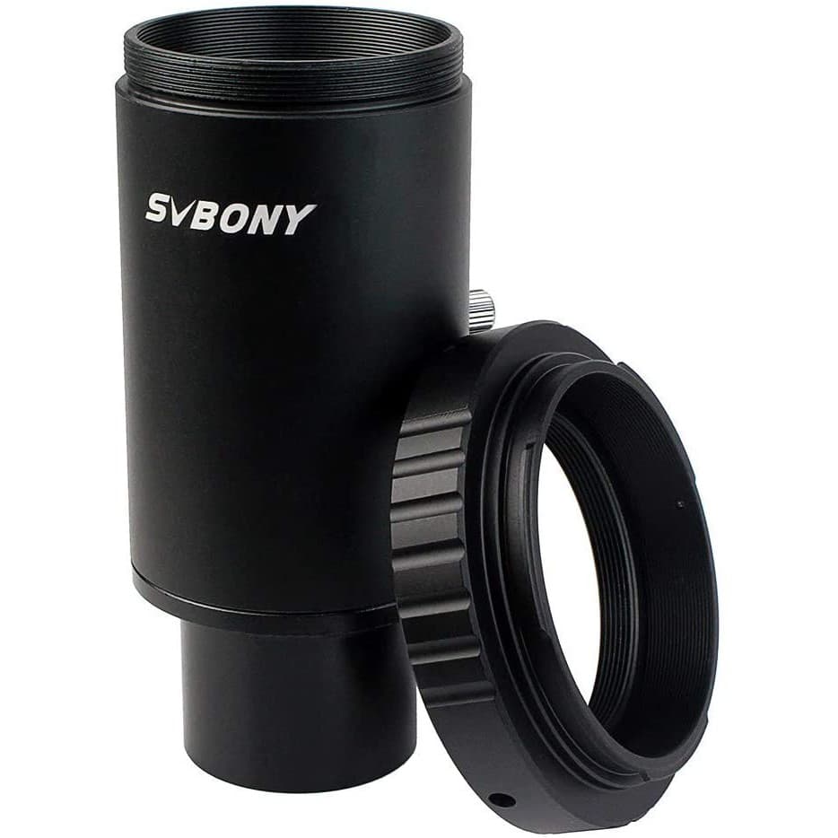 SVBONY Adaptador Tubo Extensão 1,25 Polegadas CA1 Telescópio Astronomia M42 Rosca T-Mount + Anel T2 Para Câmera