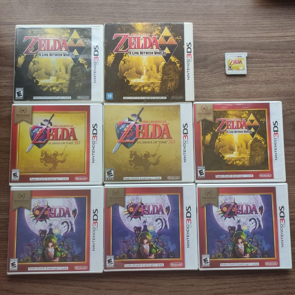 Jogos Nintendo 3DS - Zelda: Majora's Mask, Ocarina of Time e A Link Between Worlds