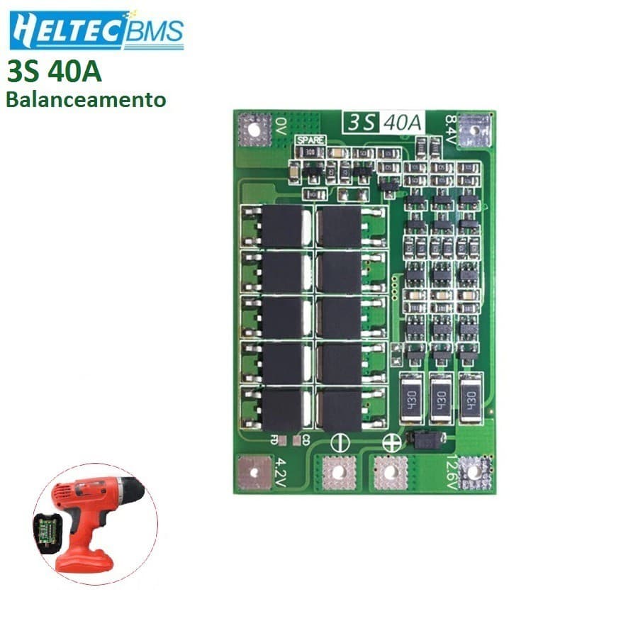 BMS 3s 40a - Todas Com Balanceamento