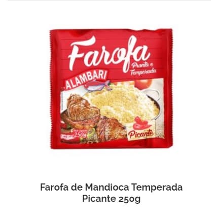 Farinha De Mandioca Temperada Picante 250g
