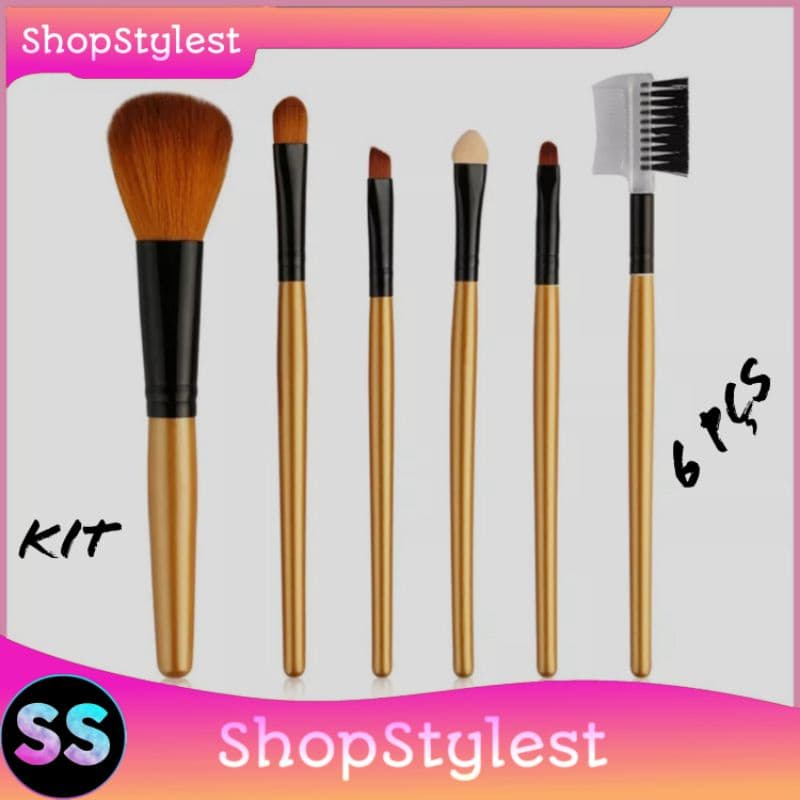 MAANGE Kit de 6 Pincéis de maquiagem para sombrancelha e olho