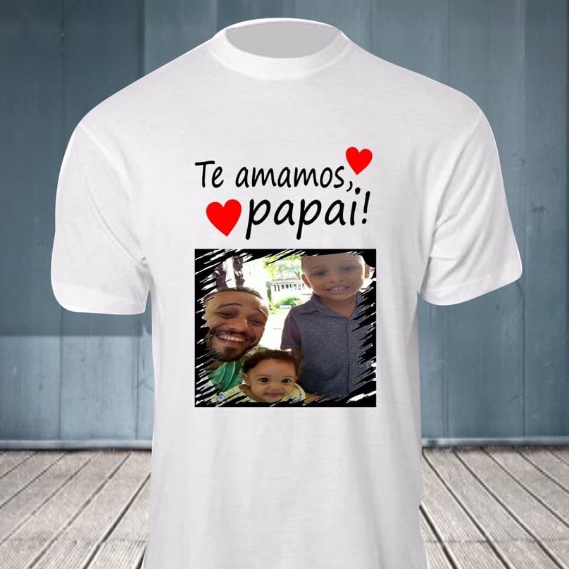 Camiseta Personalizada com Foto Dia dos Pais