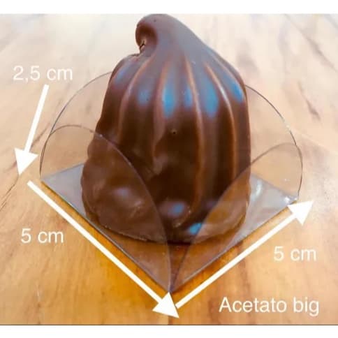 100 Forminhas Para Doces Acetato 5x5 Big Para Doces Finos