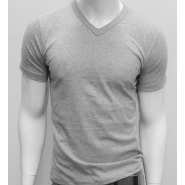 Camiseta Gola V Slim Masculina Lisa 100% Algodão Marca Oxley
