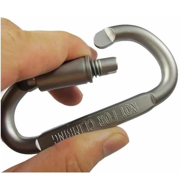 Chaveiro Mosquetão Reforçado Liga de Alumínio 8cm