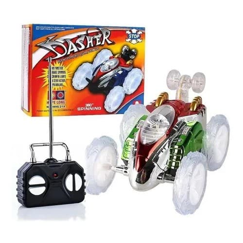 Carrinho Controle Remoto Carro Maluco Gira 360º C/ Luzes Led /Brinquedos de Controle Remoto