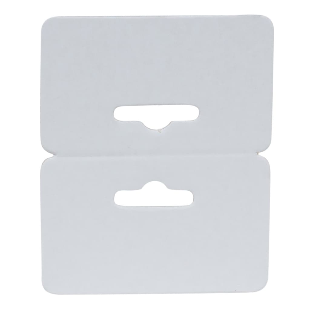 400 Unidades Cartela Solapa 6x8 cm Branco Comum
