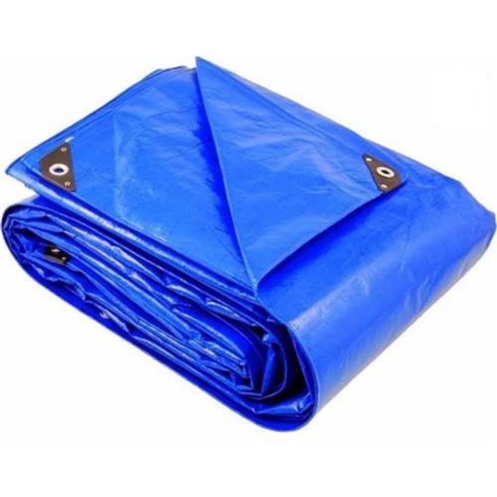 Lona Azul Grossa 200 Micras 9mts=3x3 Impermeável Multiuso