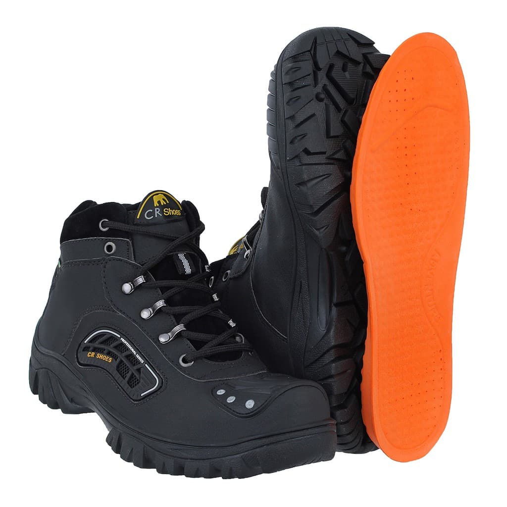 Bota Coturno Masculina Motociclista Palmilha Gel Crshoes 8022