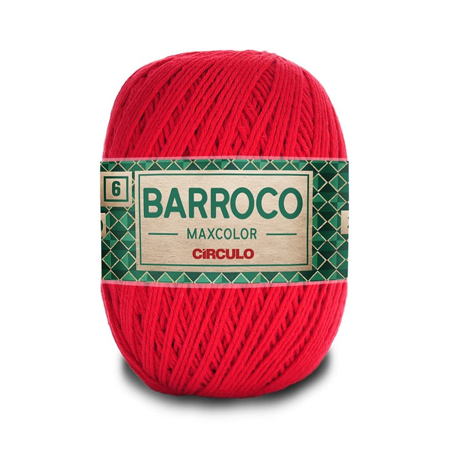 Barroco MaxColor 6 fios 400 gramas diversas Cores.
