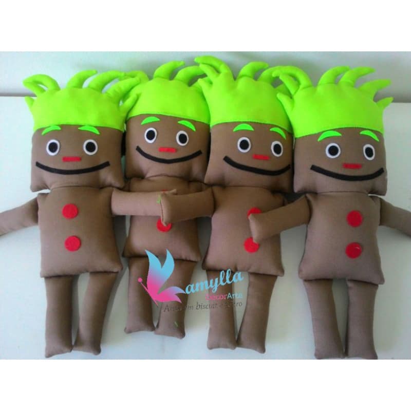 Boneco Pimpom em tecido - os amiguinhos/galinha pintadinha