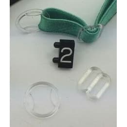 100un -50 Regulador Passador +50 Argolas Transp. Plastico