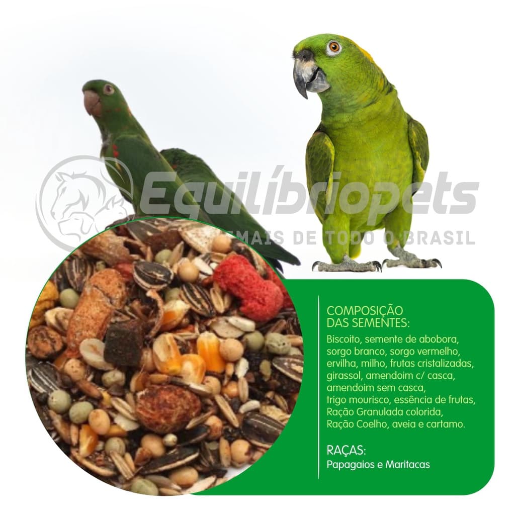 Ração Mix Mistura para Papagaios e Maritacas 1 kg