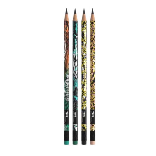 Lápis Preto C/ Borracha Animal Print Tris