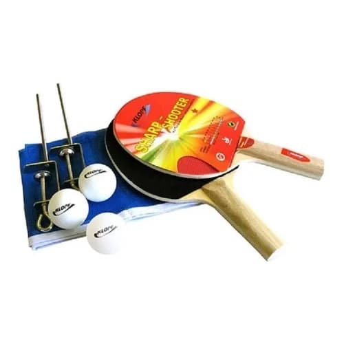 Kit Raquetes Rede Bolas 5030 Tenis De Mesa Ping Pong Klopf