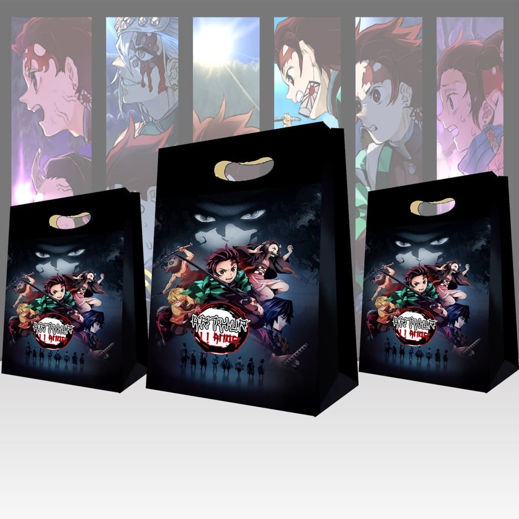 Sacolinhas Surpresa Anime Demon Lembrancinhas personalizadas com nome e idade