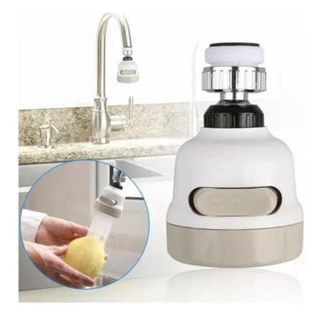 Chuveirinho Gourmet Arejador 2 Jatos Abs Inox Bico Torneira