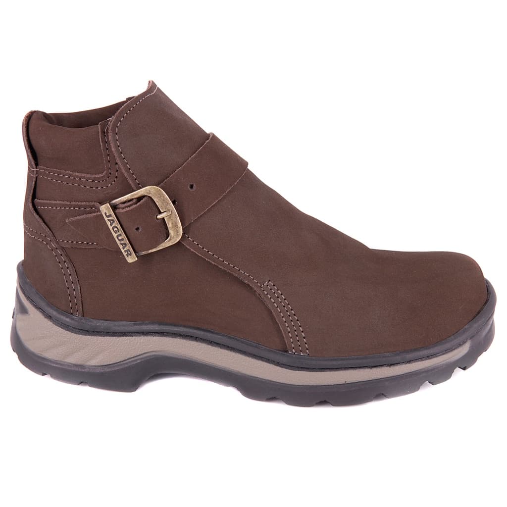 Bota Casual Unissex Couro Nobuck Bota Trabalho E Casual
