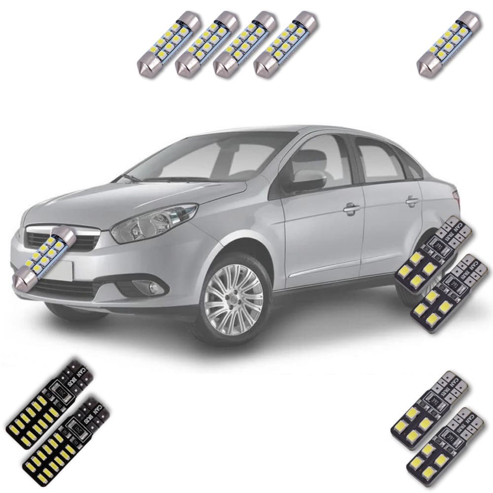 Lote de Lâmpada de Led Fiat Grand Siena 2013 a 2018
