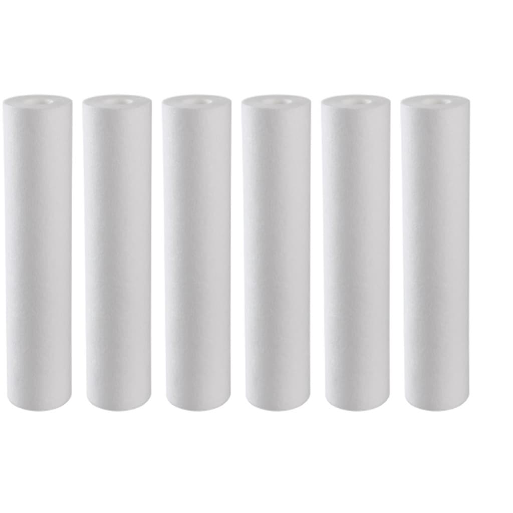 Kit 6 Refil Cartucho Filtro Polipropileno Liso 9 3/4 5 Micra