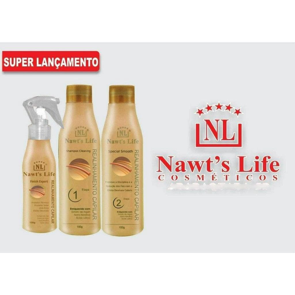 Kit Realinhamento Capilar Nawts Life Para Cabelos Completo