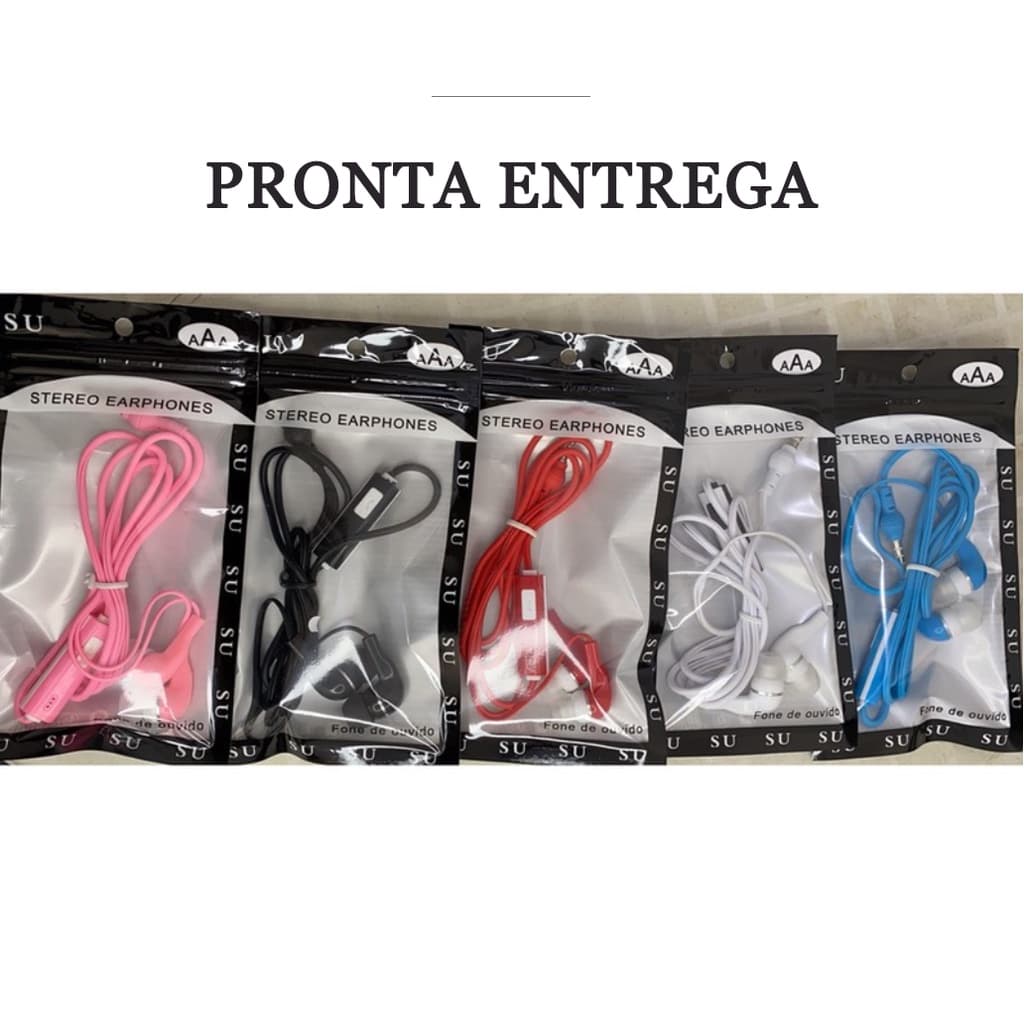 Fone saquinho com microfone barato atacado perto cor Misturados