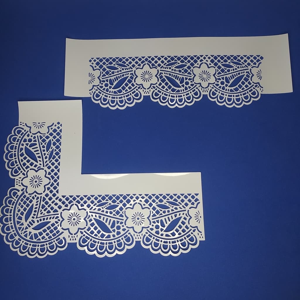 Stencil para Pintura Canto e Extensão Flores