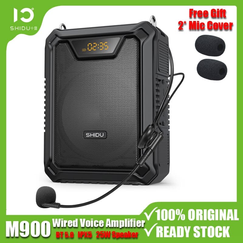 Amplificador De Voz Com Fio SHIDU M900 Alto-Falante Portátil Bluetooth De 25 W À Prova D'água Bateria De Grande Capacida