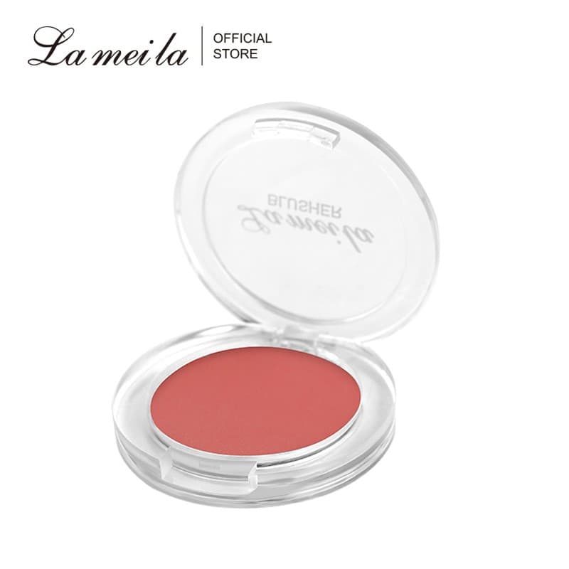 Blush Facial Lameila - Pó Blush de Alta Pigmentação, Rouge em Pó Compacto, Cosmético Natural Matte.