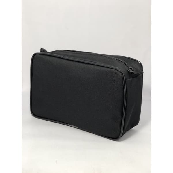Necessaire toda Preta de Pano / necessaire 23x15x8 (tecido) maquiagem /kit Barbear / Higiene pessoal etc