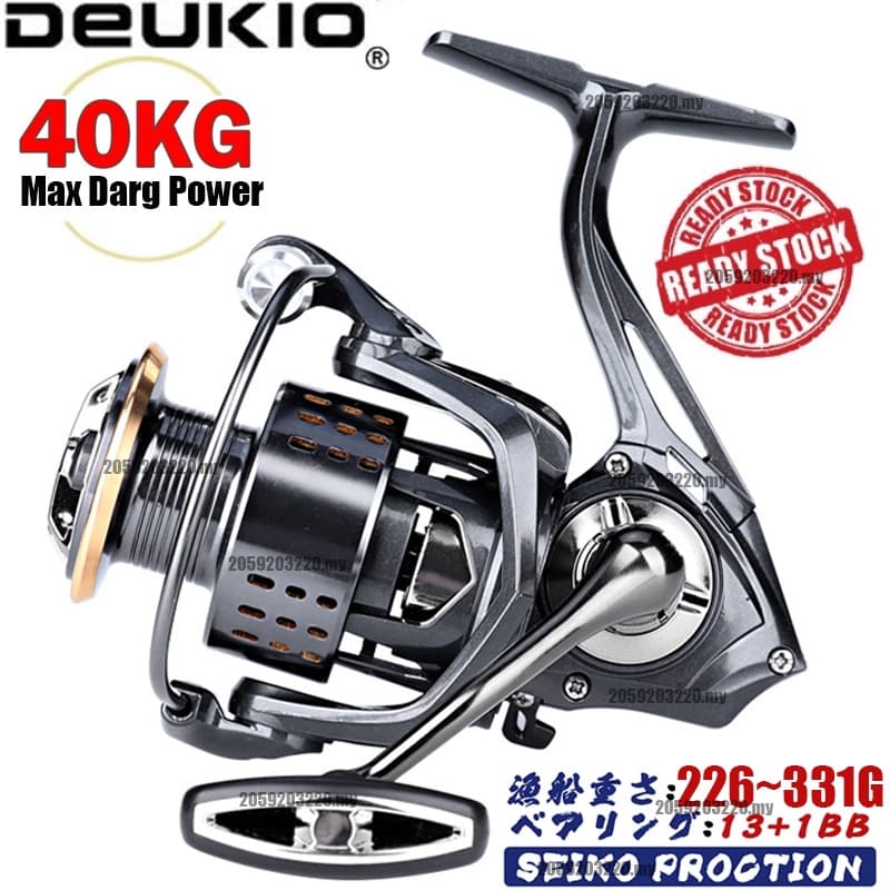 Carretel De Pesca Duplo 13 + 1BB Mesin Pancing Max Drag 15kg maleta pescaria molinete carretilha pesca