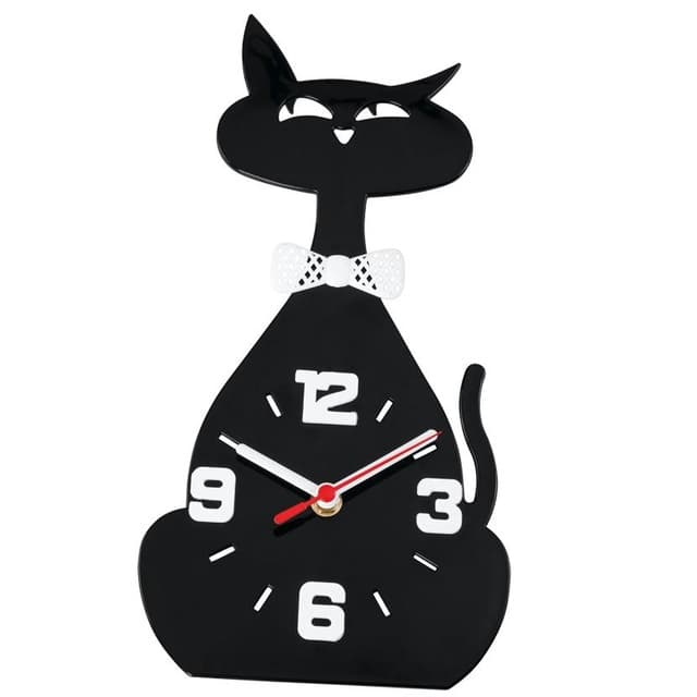 Relógio de Parede Gatinho Preto
