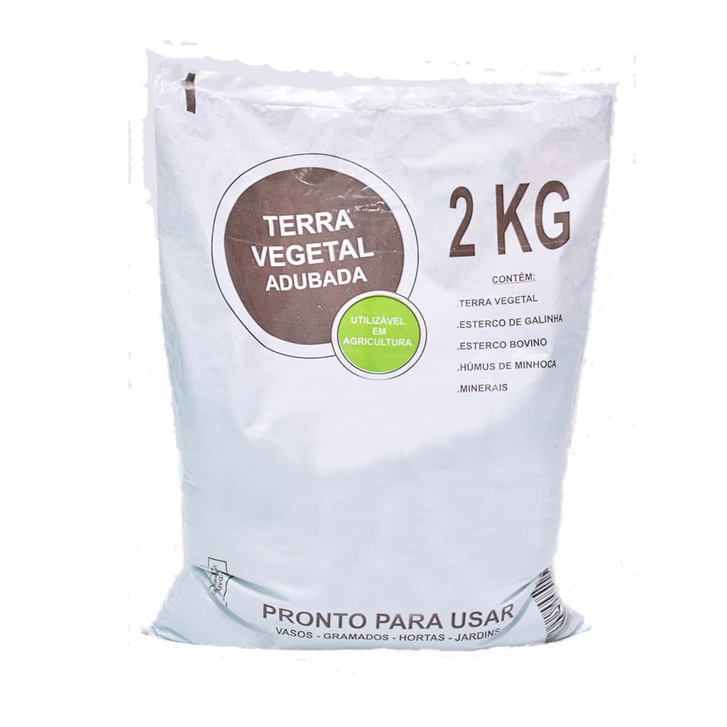 Terra Vegetal Adubada 2KG