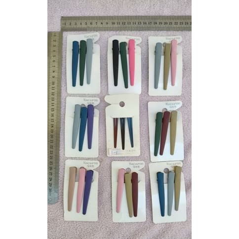 Cadeira C/3 Uni Macaron Metal Grampo De Cabelo